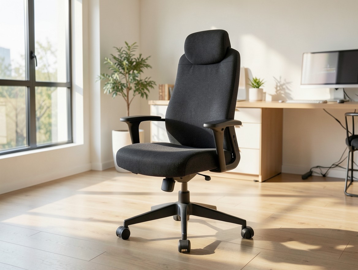 Silla ergonómica de oficina en color grafito